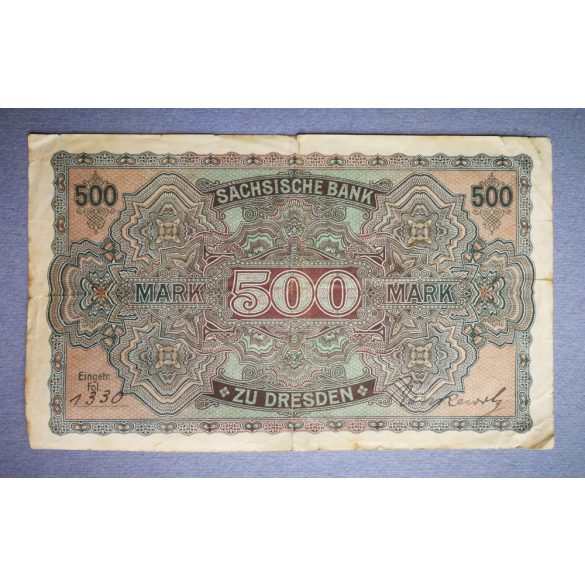 Germany 500 Mark 1922 F-