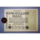 Germany 1 million Mark 1923 aUNC+ with plombe