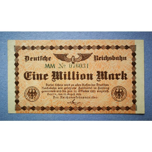 Germany 1 million Mark 1923 XF-