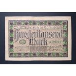 Germany 100000 Mark Stuttgart 1923 VF 