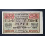 Germany 100000 Mark München 1923 F+ 