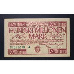 Germany 100 Million Mark Darmstadt 1923 aUNC