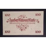 Németország 100 Millió Mark Darmstadt 1923 aUNC
