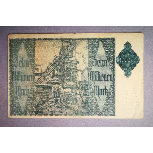 Germany Hamborn am Rhein 10 million Mark 1923 VF