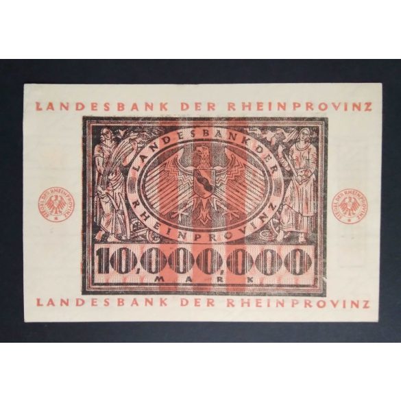 Németország 10 millió Mark Düsseldorf 1923 aUNC