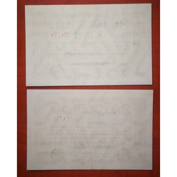 Germany 10 million Mark 1910 - 2 pcs. serial number banknote UNC