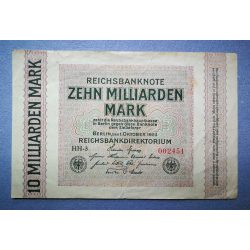 Germany 10 billion Mark 1923 F+