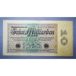 Germany 10 billion Mark 1923 F+
