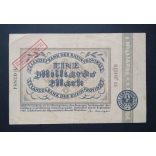 Germany 1 billion Mark Düsseldorf 1923 VF-