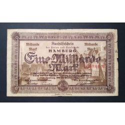 Németország 1 miliárd Mark Hamburg 1923 F- 