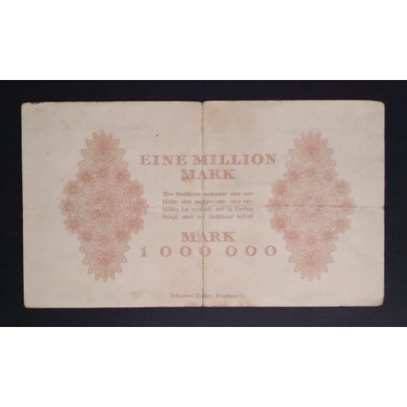 Germany 1 Million Mark Dresden 1923 VG+