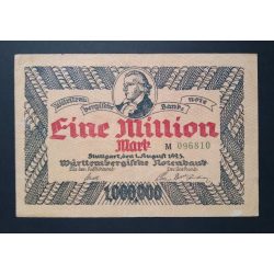 Germany 1 Million Mark Stuttgart 1923 VF- 