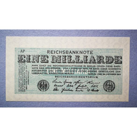 Németország 1 milliárd Mark 1923 UNC