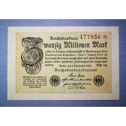 Germany 20 million Mark 1923 UNC