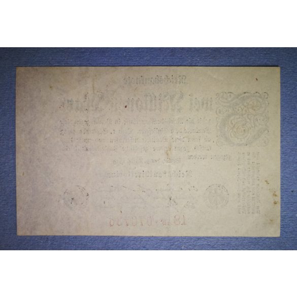 Germany 2 million Mark 1923 XF+ with serial Nr.