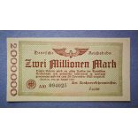 Germany 2 million Mark 1923 aUNC