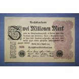 Germany 2 million Mark 1923 VF+