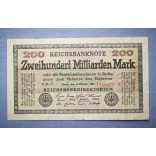 Germany 200 billion Mark 1923 F