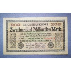 Germany 200 billion Mark 1923 F