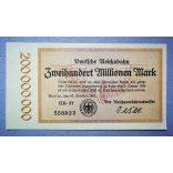 Germany 200 million Mark 1923 aUNC+