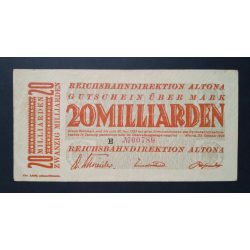 Germany 20 billion Mark Altona 1923 VF 