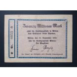 Germany 20 Million Mark Witten 1923 VF