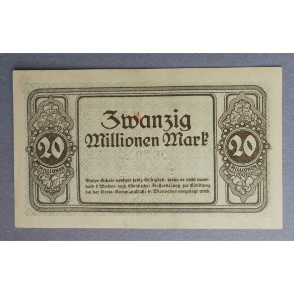 Germany 20 million Mark 1923 XF