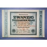 Germany 20 billion Mark 1923 XF