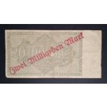 Germany 20 million/2 billion Mark Mannheim 1923 F 