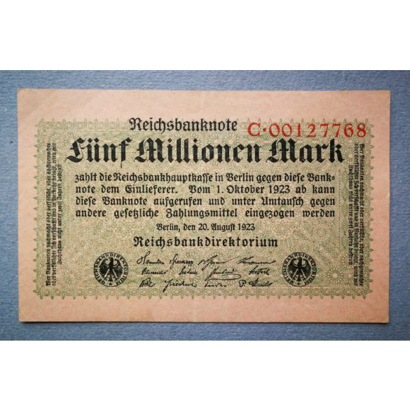 Germany 5 million Mark 1923 XF