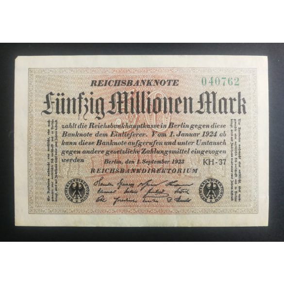 Germany 50 millió Mark 1923 XF+