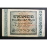 Germany 20 milliárd Mark 1923 VF+