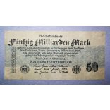 Germany 50 billion Mark 1923 F
