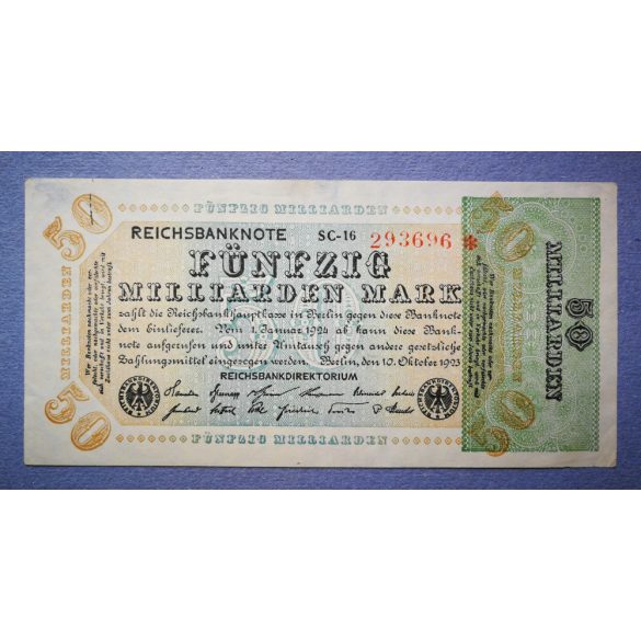 Germany 50 billion Mark 1923 VF-