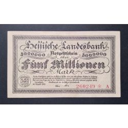 Germany 5 Million Mark Darmstadt 1923 F+