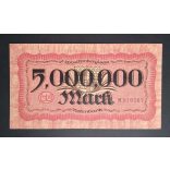 Germany 5 Million Mark 1923 XF Stuttgart