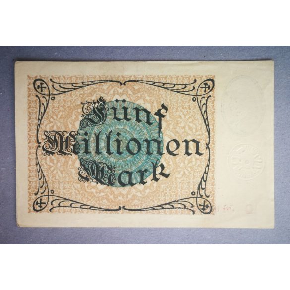 Germany Hamborn am Rhein 5 million Mark 1923 VF