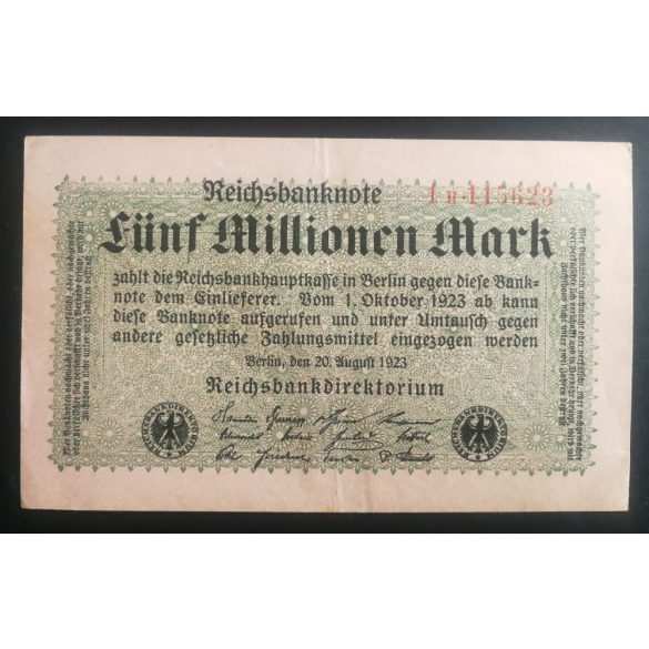 Germany 5 millió Mark 1923 XF 