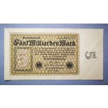 Germany 5 billion Mark 1923 F