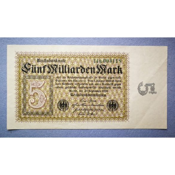 Germany 5 billion Mark 1923 F