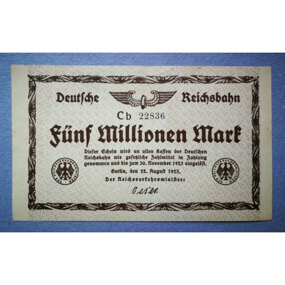 Germany 5 million Mark 1923 XF