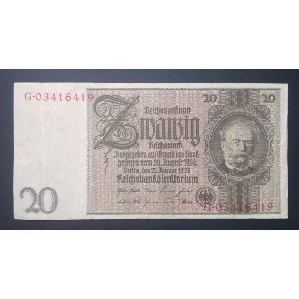 Németország 20 Reichsmark 1929 F 