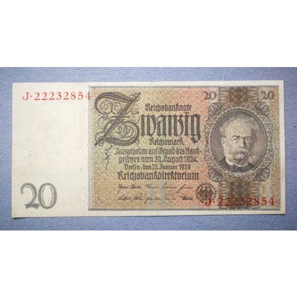 Németország 20 Reichsmark 1929 XF