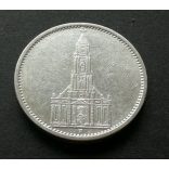 Németország 5 Márka 1935 Potsdam templom 13,9 g ezüst