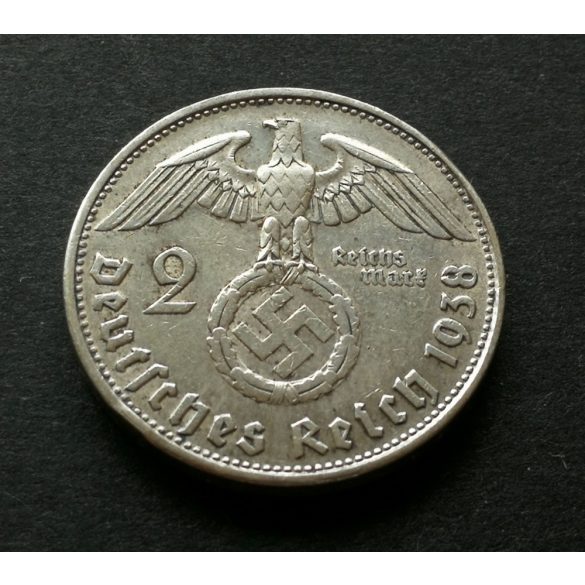 Germany 2 Mark 1938 8 g silver