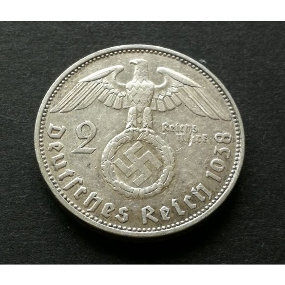 Germany 2 Mark 1938 8 g silver