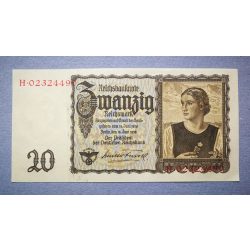 Németország 20 Reichsmark 1939 aUNC