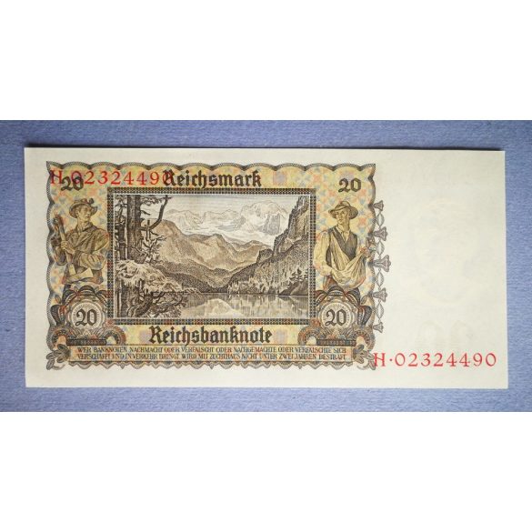 Germany 20 Mark 1939 aUNC