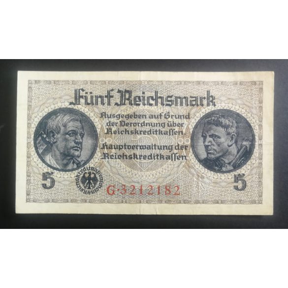 Németország 5 Reichsmark 1940-45 VF