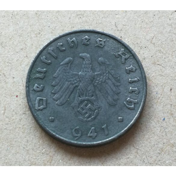 Németország 10 Pfennig 1941 E verdehibás